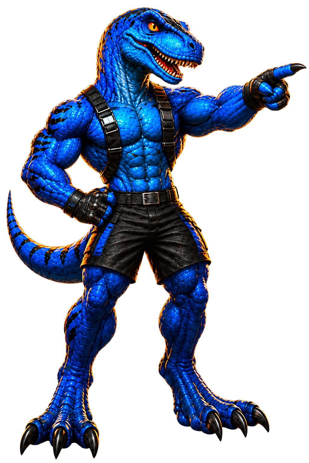 Wraptor’s blue raptor mascot